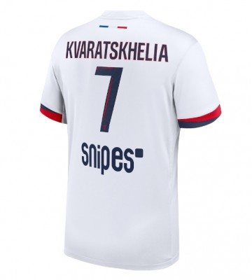 Paris Saint-Germain Khvicha Kvaratskhelia #7 Replik Auswärtstrikot 2025-26 Kurzarm Paris Saint-Germain Khvicha Kvaratskhelia #7 Replik Auswärtstrikot 2025-26 Kurzarm